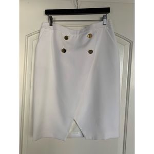 Zara pencil skirt with 4 button detail and pockets, sz XL